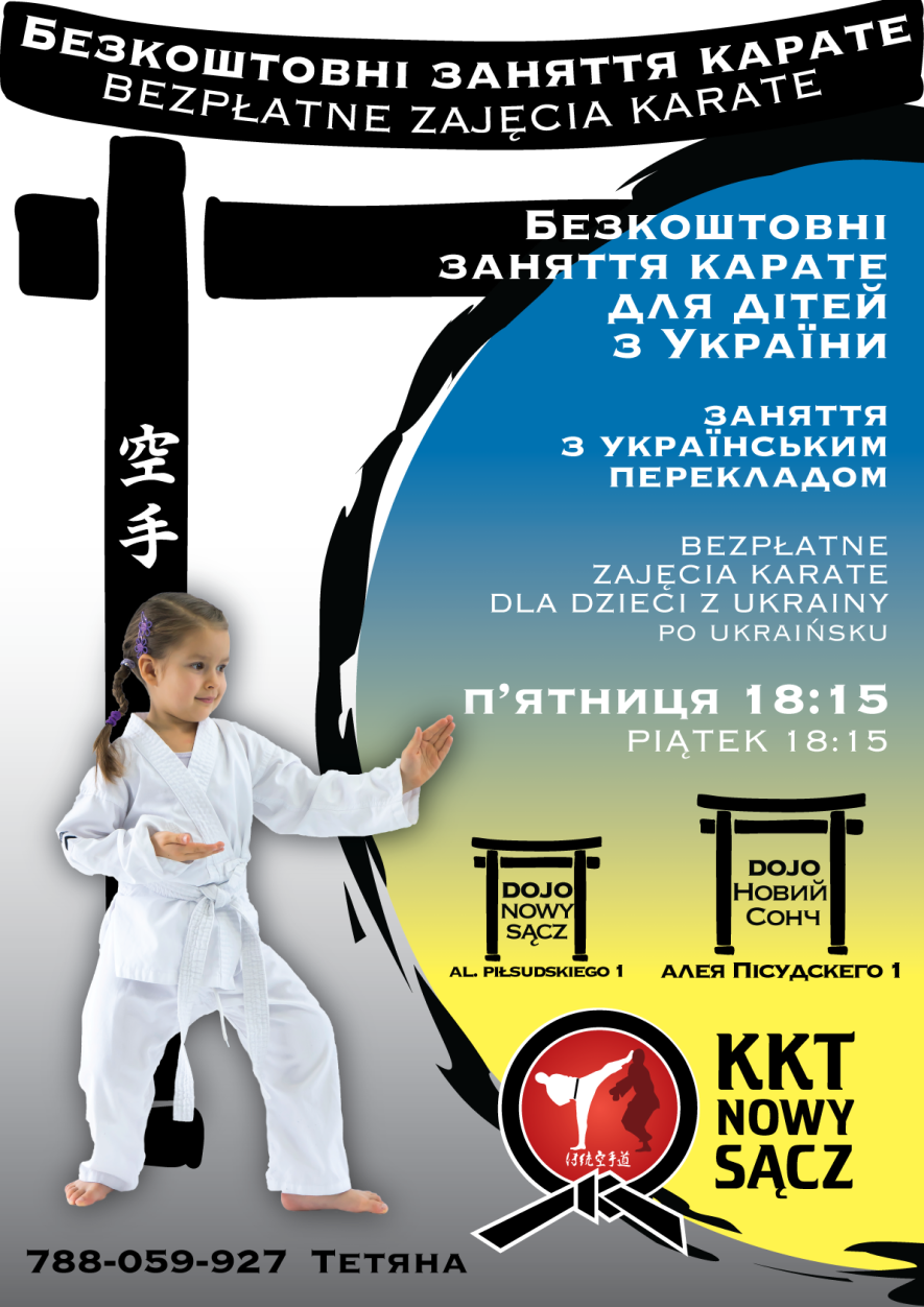 🇺🇦 Darmowe treningi karate dla Dzieci z Ukrainy.🇺🇦