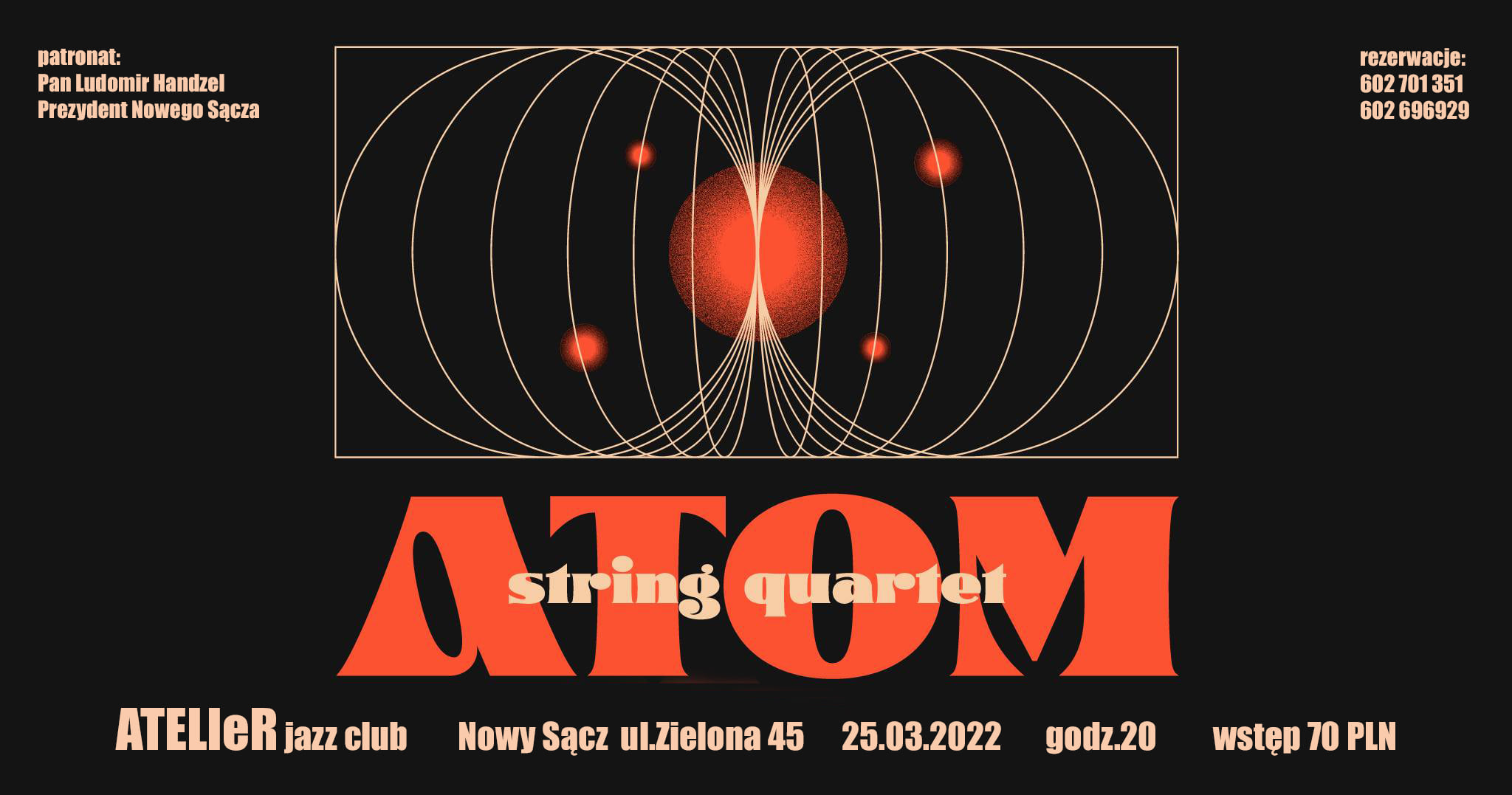 🎻Zapraszam na koncert Atom String Quartet.
