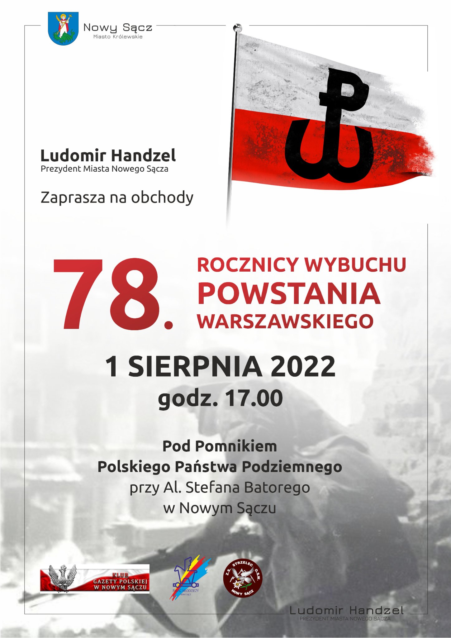 🇵🇱 Zapraszam na obchody 78. Rocznicy Wybuchu Powstania Warszawskiego .🇵🇱