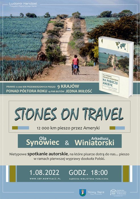 Spotkanie autorskie: „Stones on Travel – 12 000 km pieszo przez Ameryki”