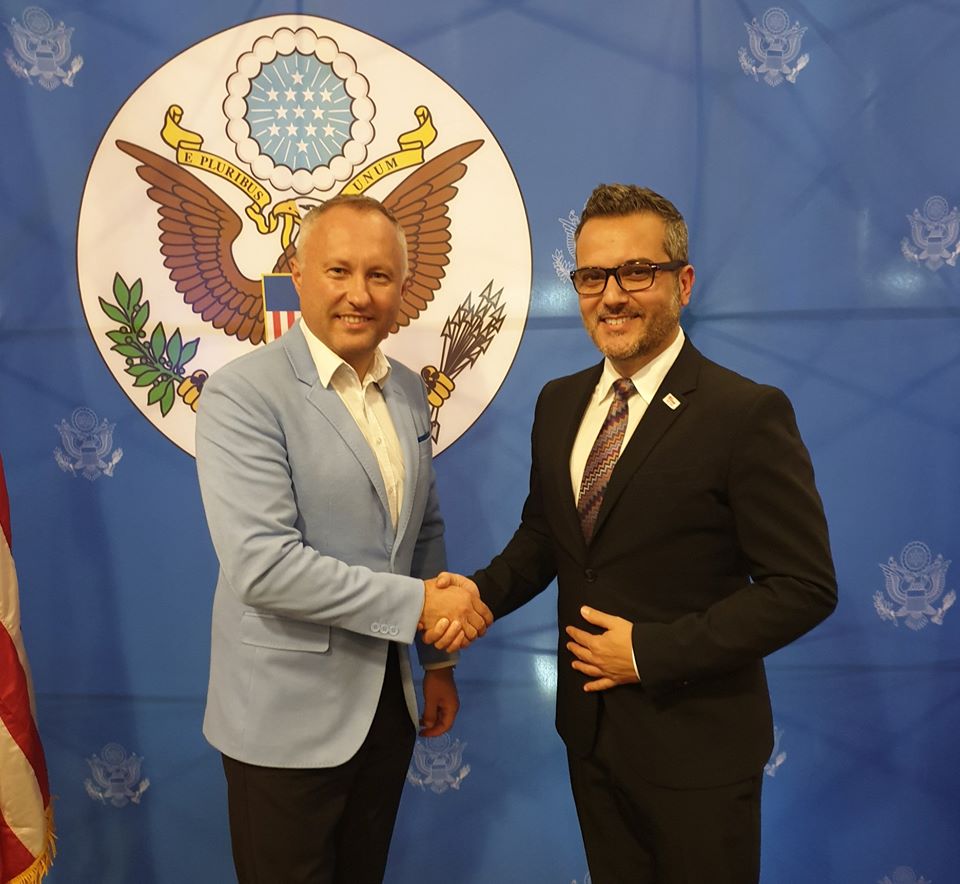 Dobre spotkanie z dotychczasowym Konsulem Generalnym USA w Krakowie B.Bix Aliu.
