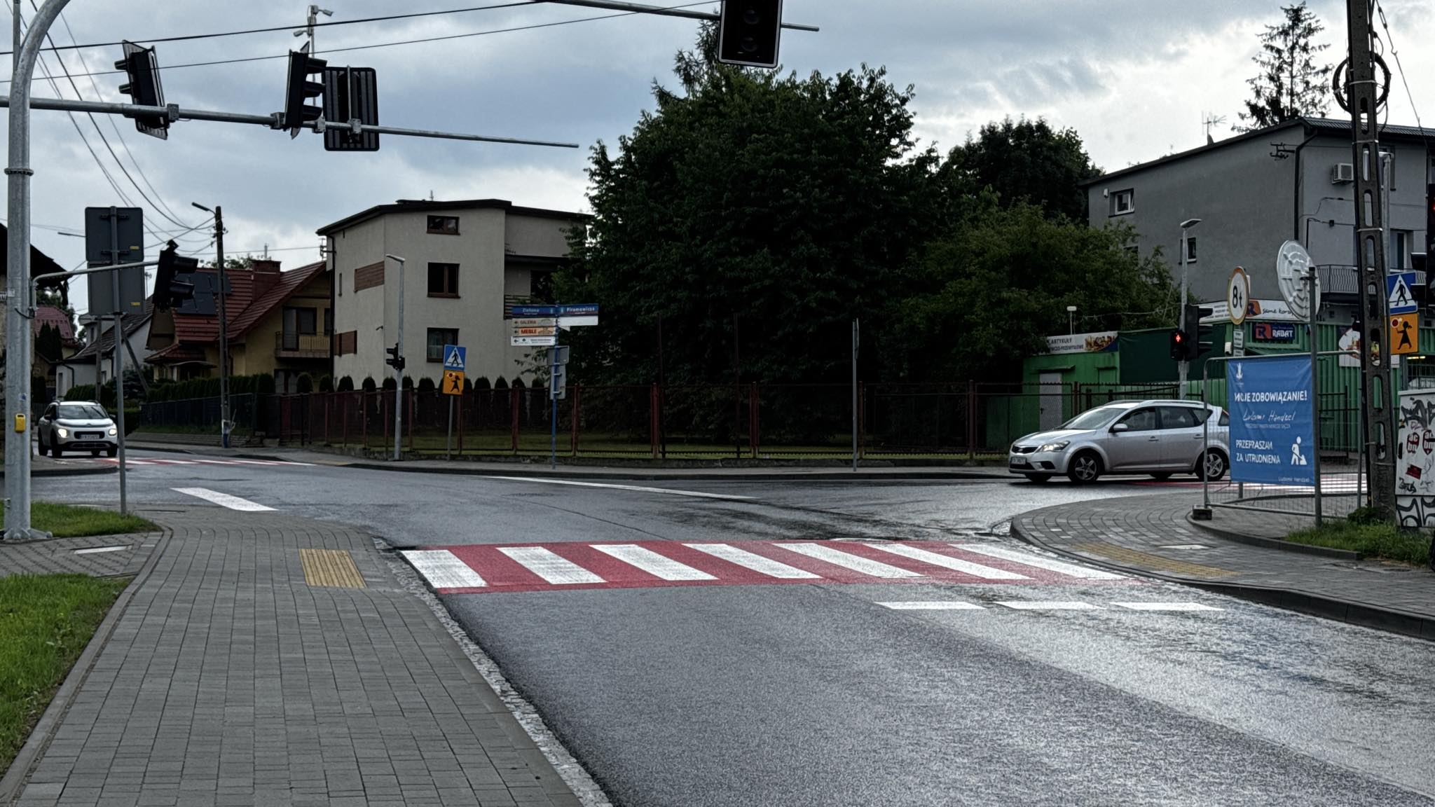 Koniec przebudowy skrzyżowania ulic: Grunwaldzka, Zielona, Piramowicza