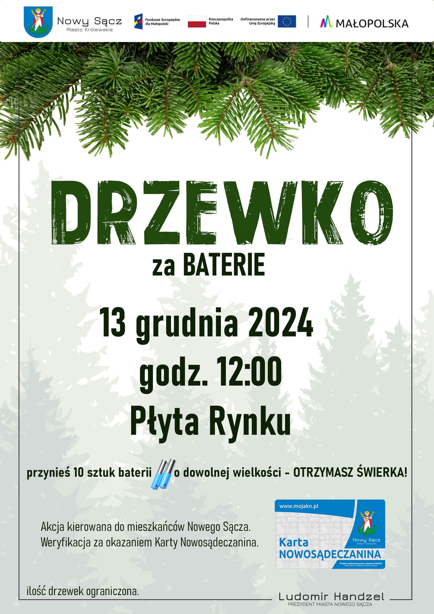 Drzewko za baterie