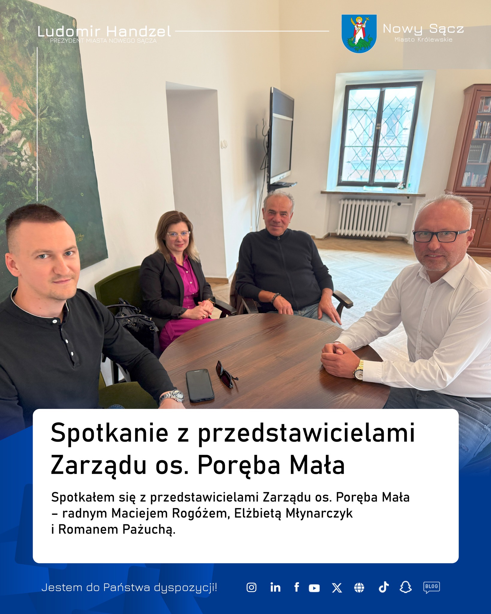 Spotkanie z przedstawicielami Zarządu os. Poręba Mała