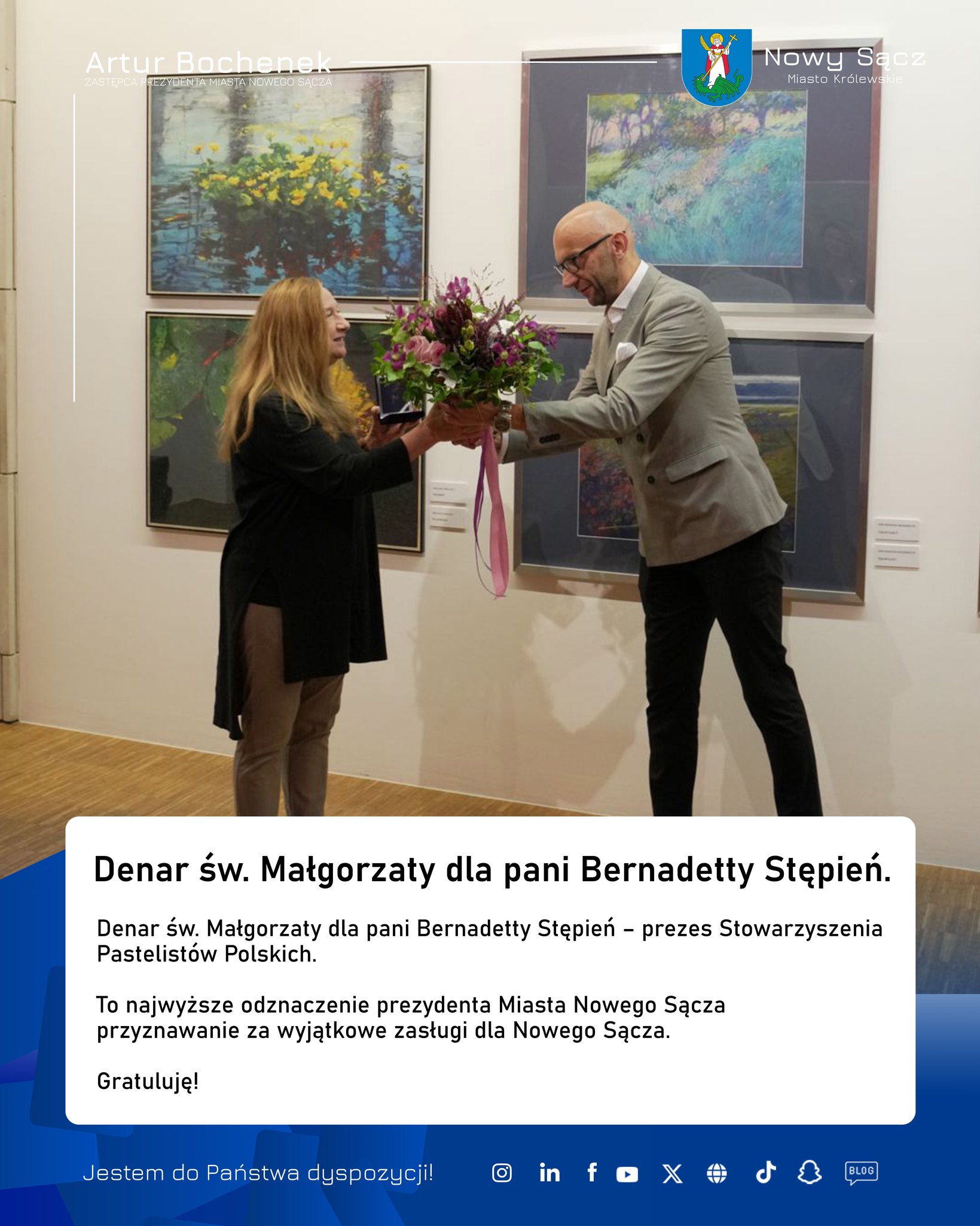 Denar św. Małgorzaty dla pani Bernadetty Stępień