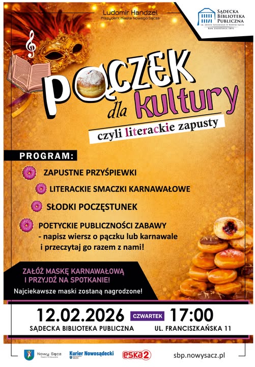 Pączek dla kultury, czyli literackie zapusty