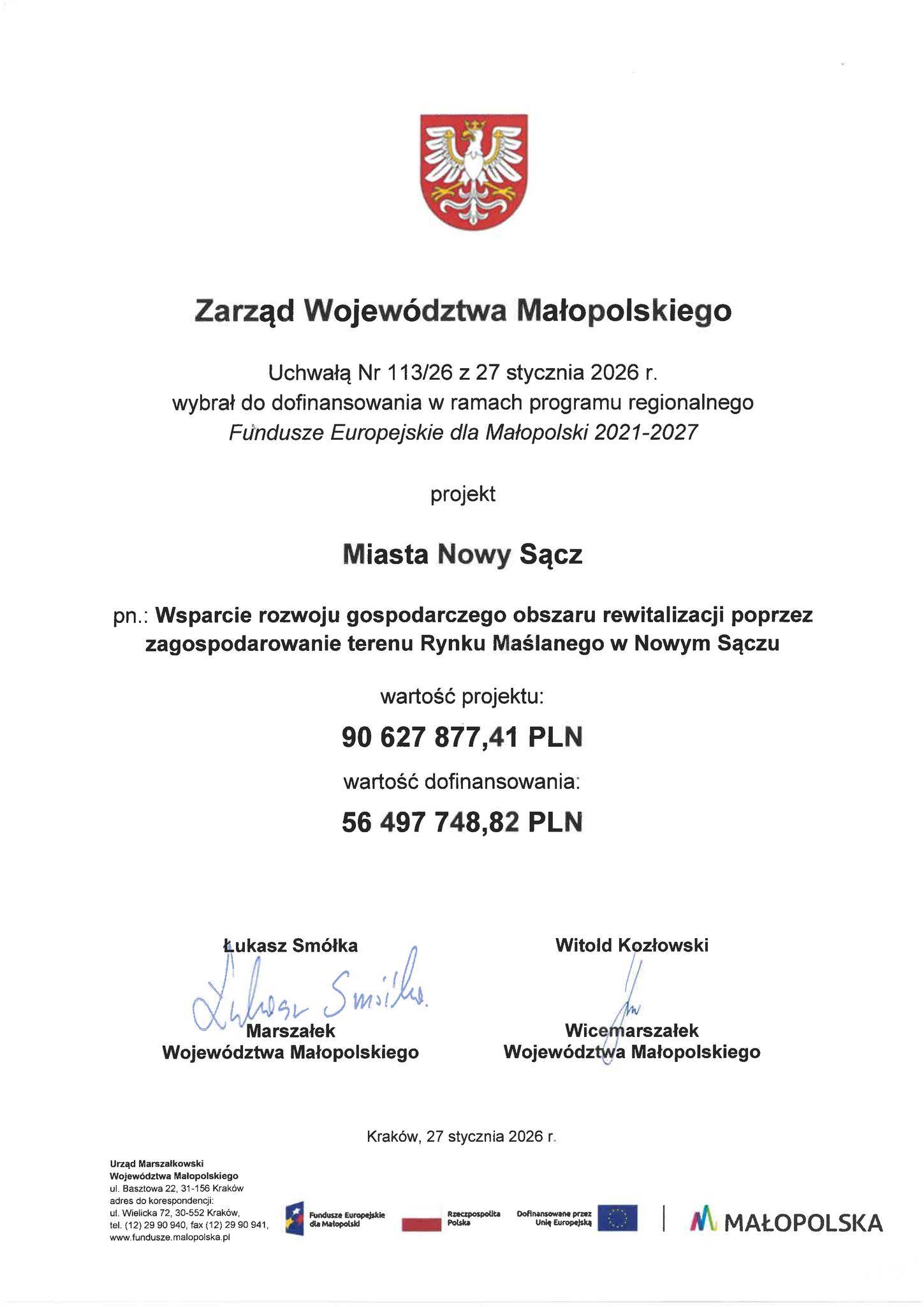 Promesa na rewitalizację Rynku Maślanego