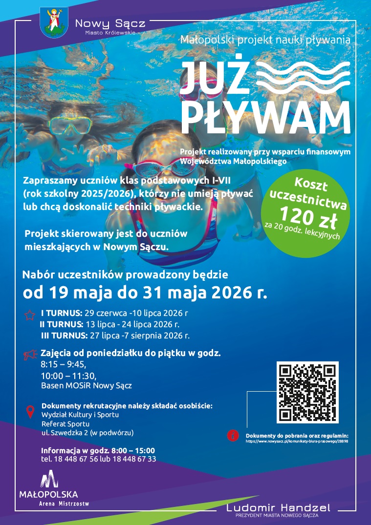 Już pływam – zajęcia na basenie
