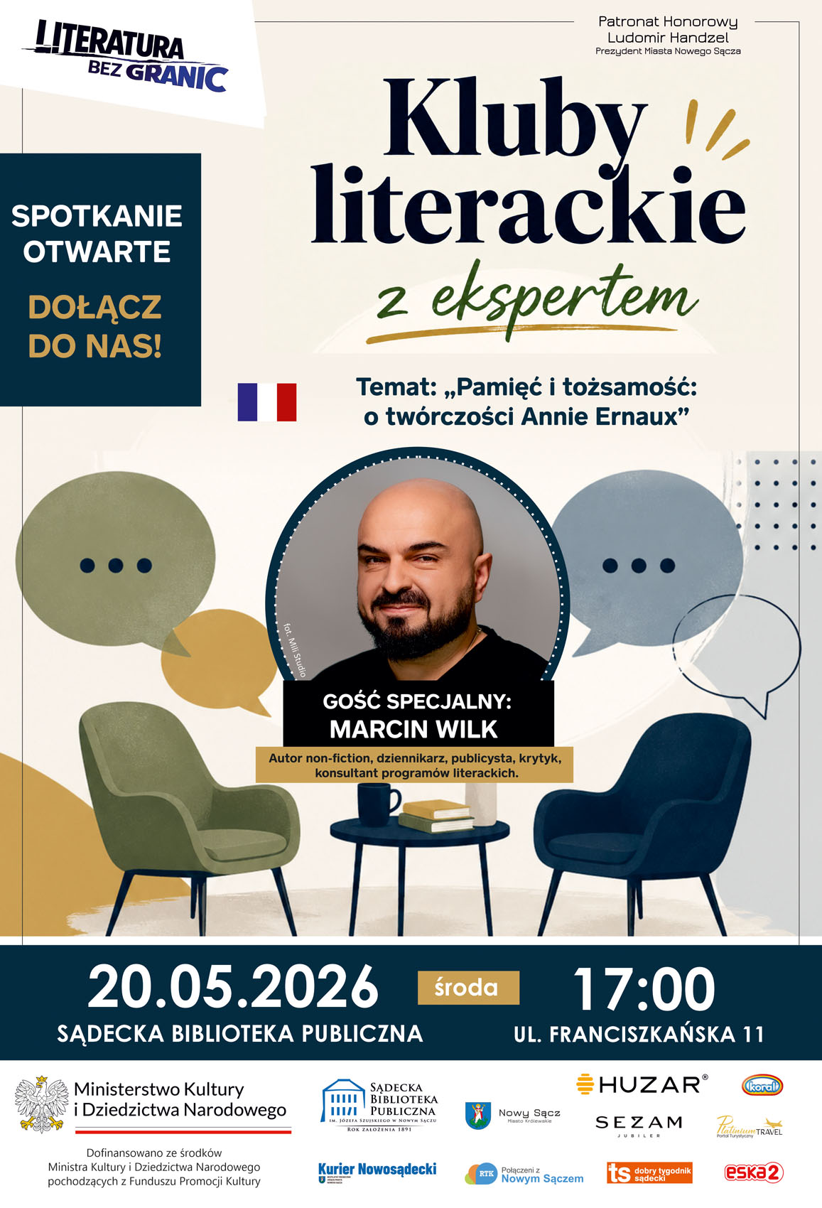 Marcin Wilk w Sądeckiej Bibliotece Publicznej