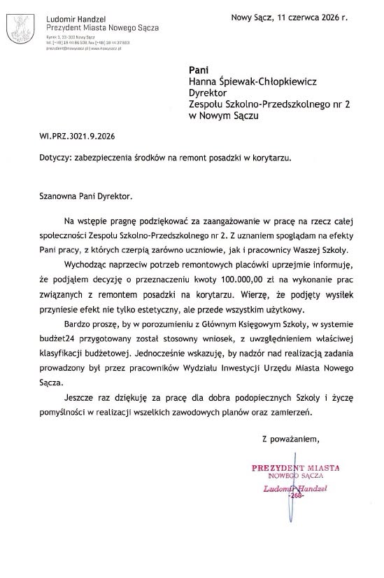 Posadzka w Zespole Szkolno-Przedszkolnym nr 2