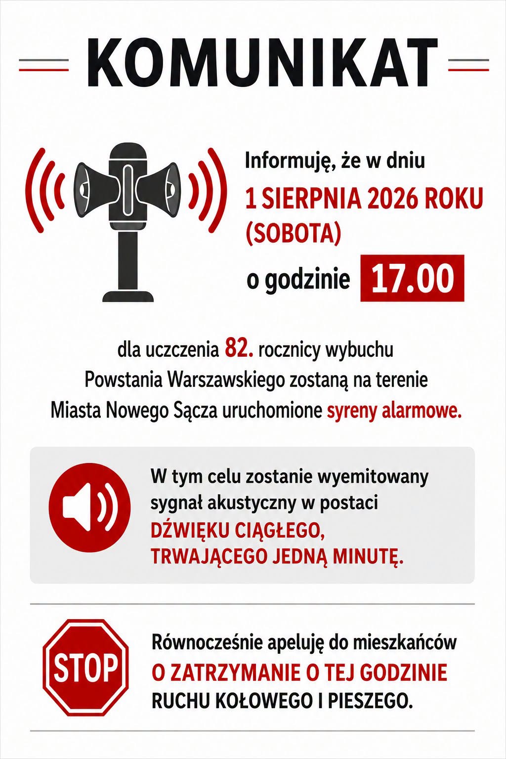 Syreny alarmowe – 1 sierpnia