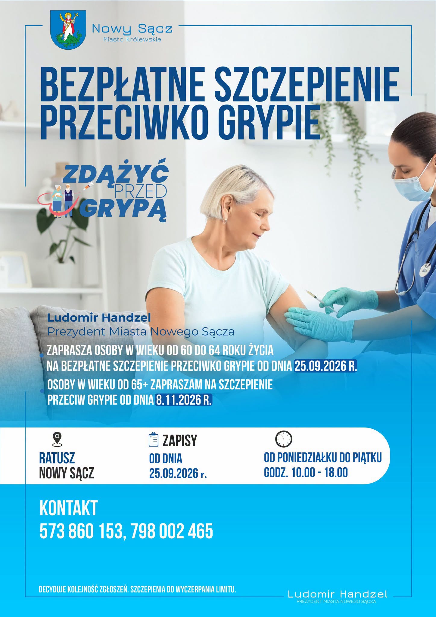 Szczepienia przeciw grypie dla seniorów